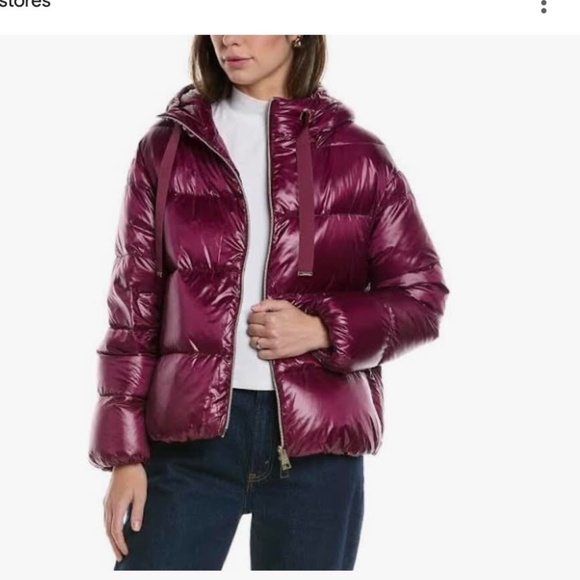 Herno - Women's Hooded Short Burgundy Puffer Jacket